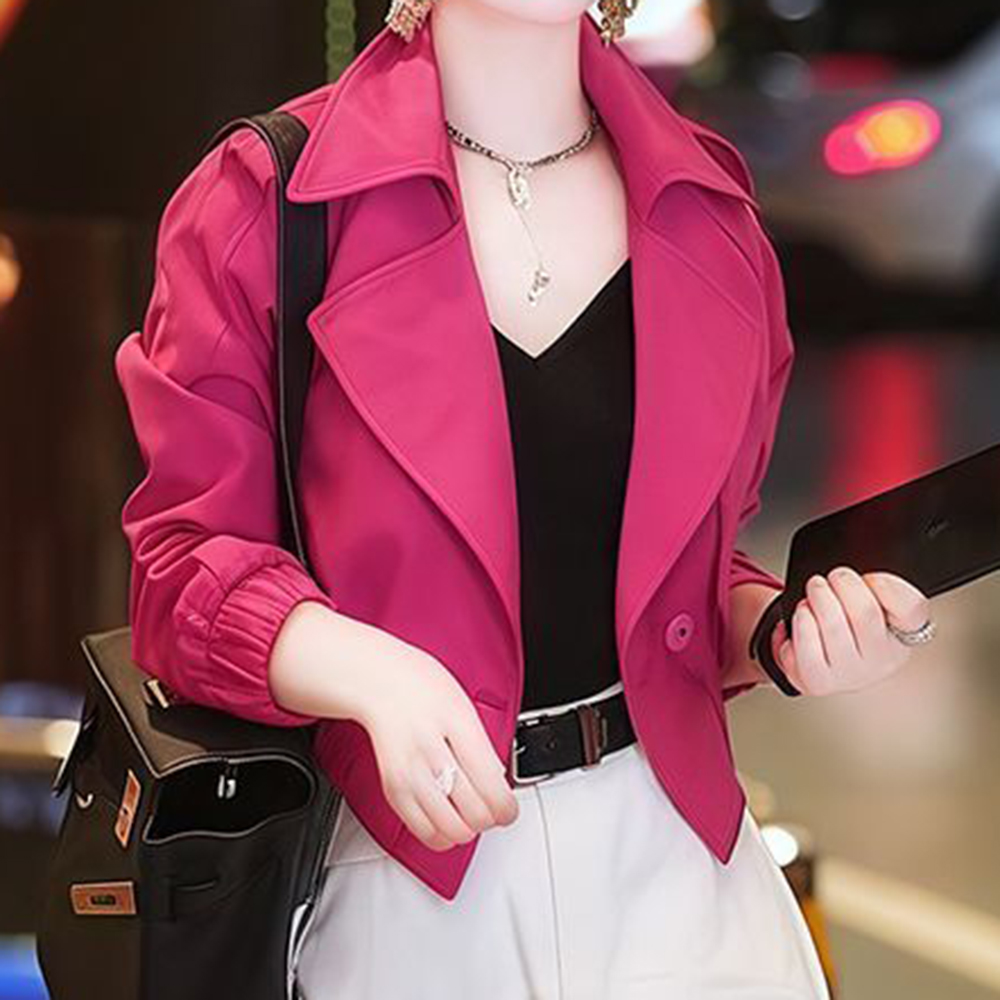Veste courte design pour femmes, haut unique et chic, super beau, nouvelle collection automne 2025