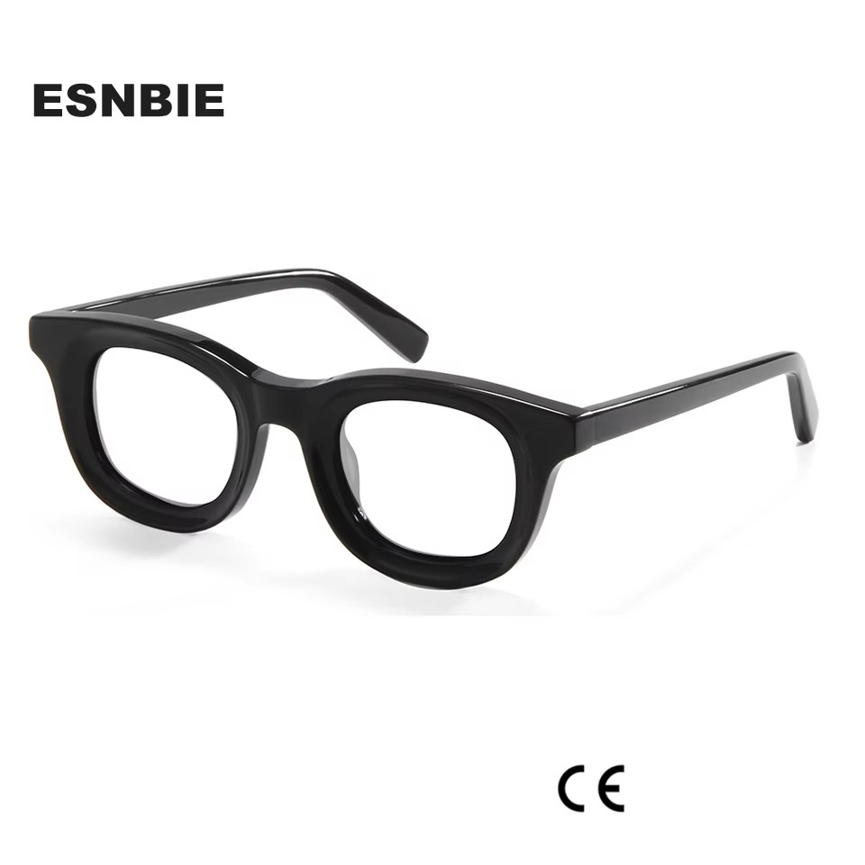 À la mode unisexe Vintage Punk rond acétate lunettes cadre lunettes hommes femmes optique Spectacle Prescription montures de lunettes
