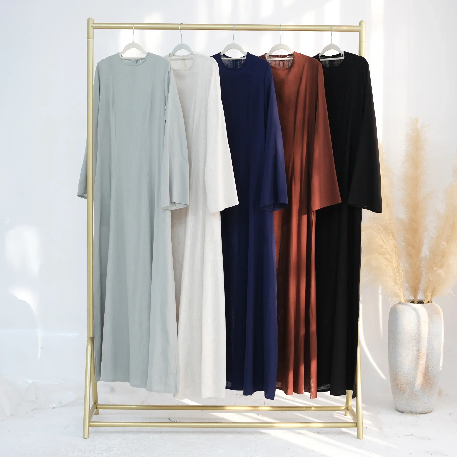 Ramadan modeste Abaya dubaï islamique musulman caftan Robe vêtements de prière femmes robes Para Mujer Robe Caftan Marocain Femme