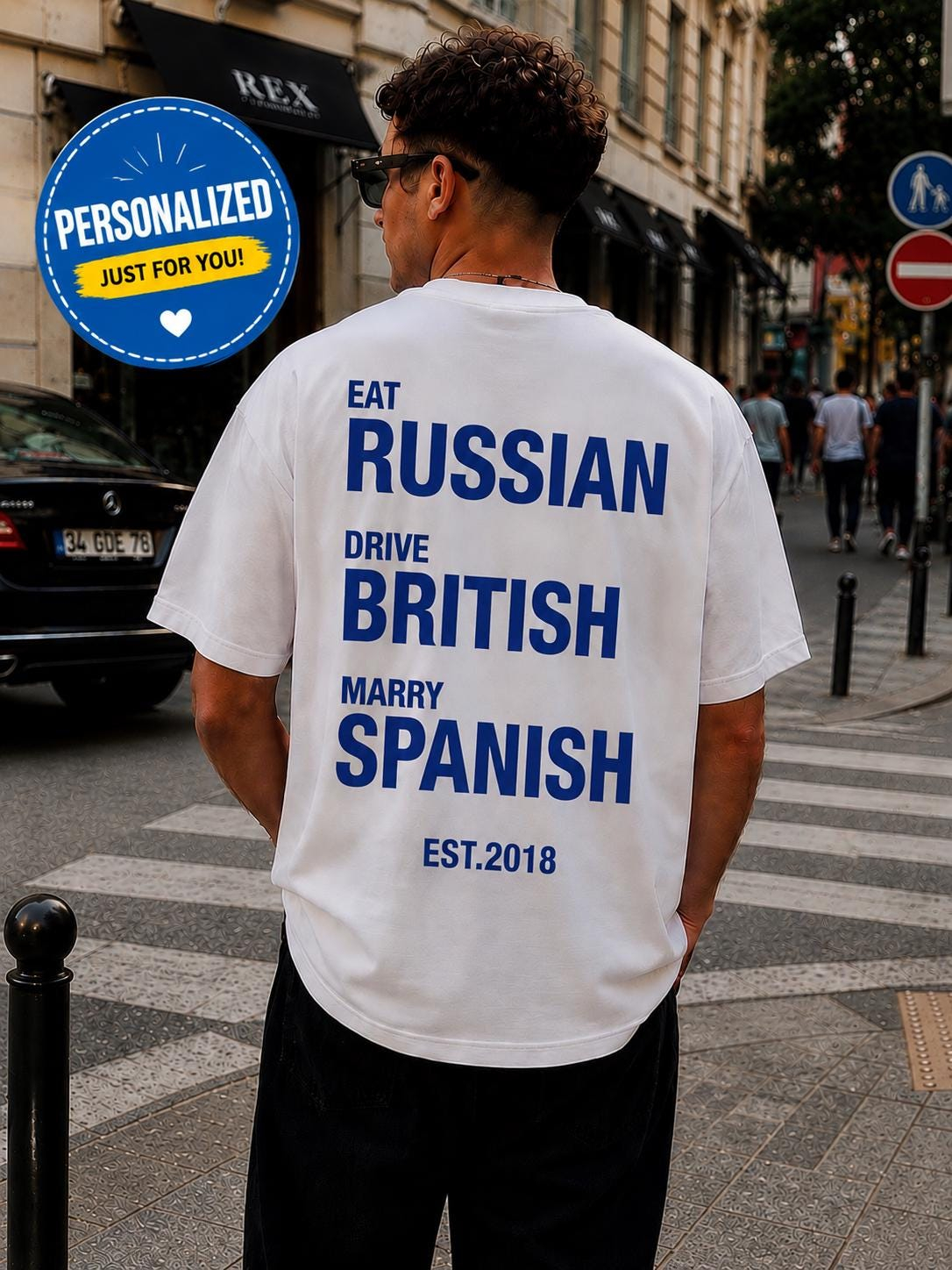 Mangez du turc, conduisez un allemand, épousez un italien, T-shirt drôle à humour international, T-shirt viral, cadeau pour les voyageurs