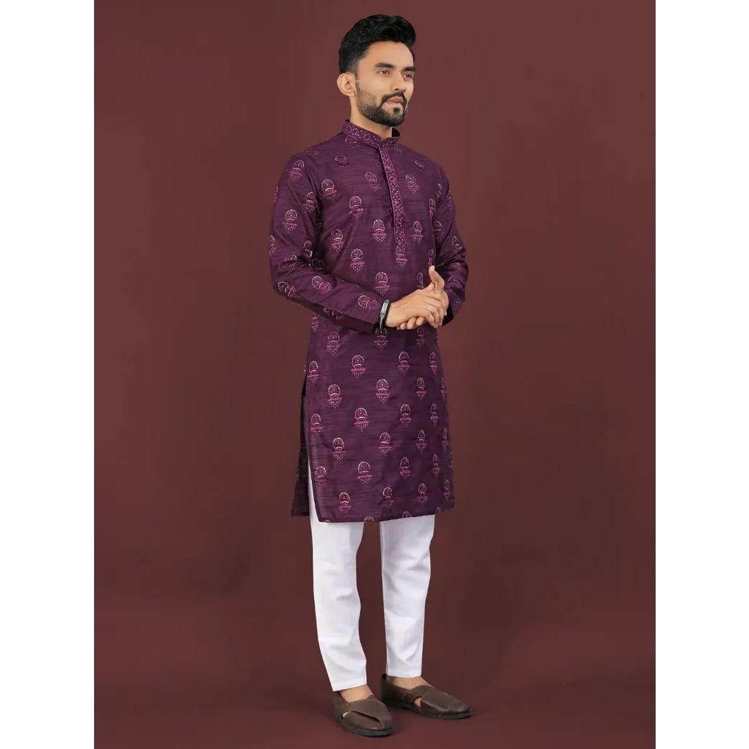 Hommes Kurtta Abaya Thobe arabe palangre musulman Henley caftan à bandes plaine robe chemises hommes musulman caftan 2026 style national