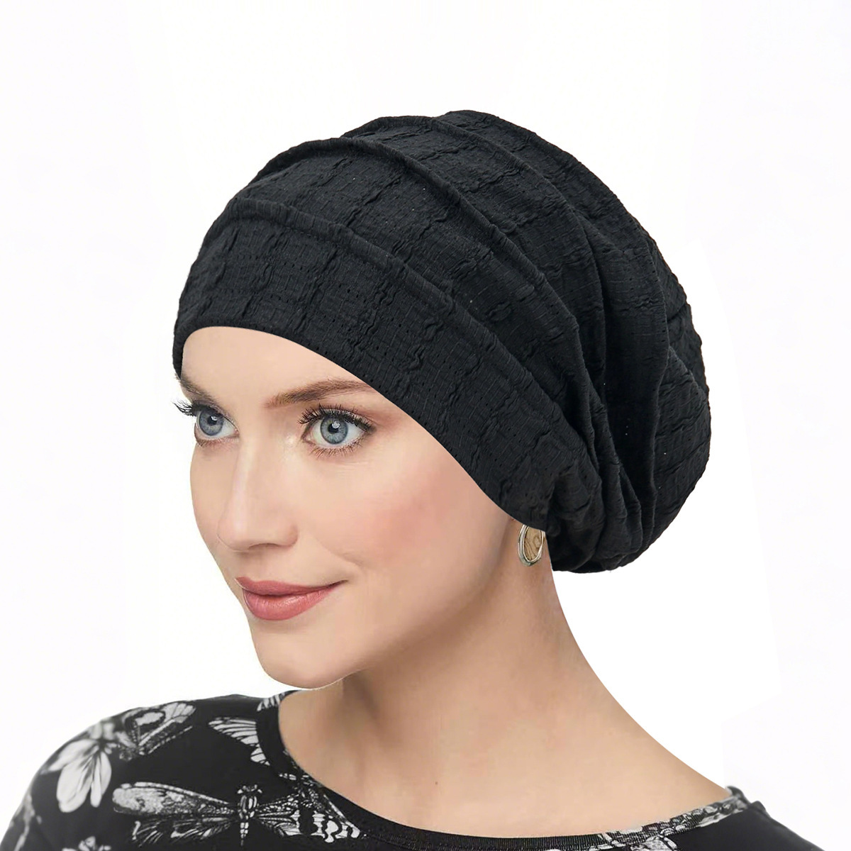 Bonnet Chimio Doux et Extensible pour Femme Ramadan, Couleur Unie, Sous-Hijab, Foulard Musulman, Turban, Chapeau
