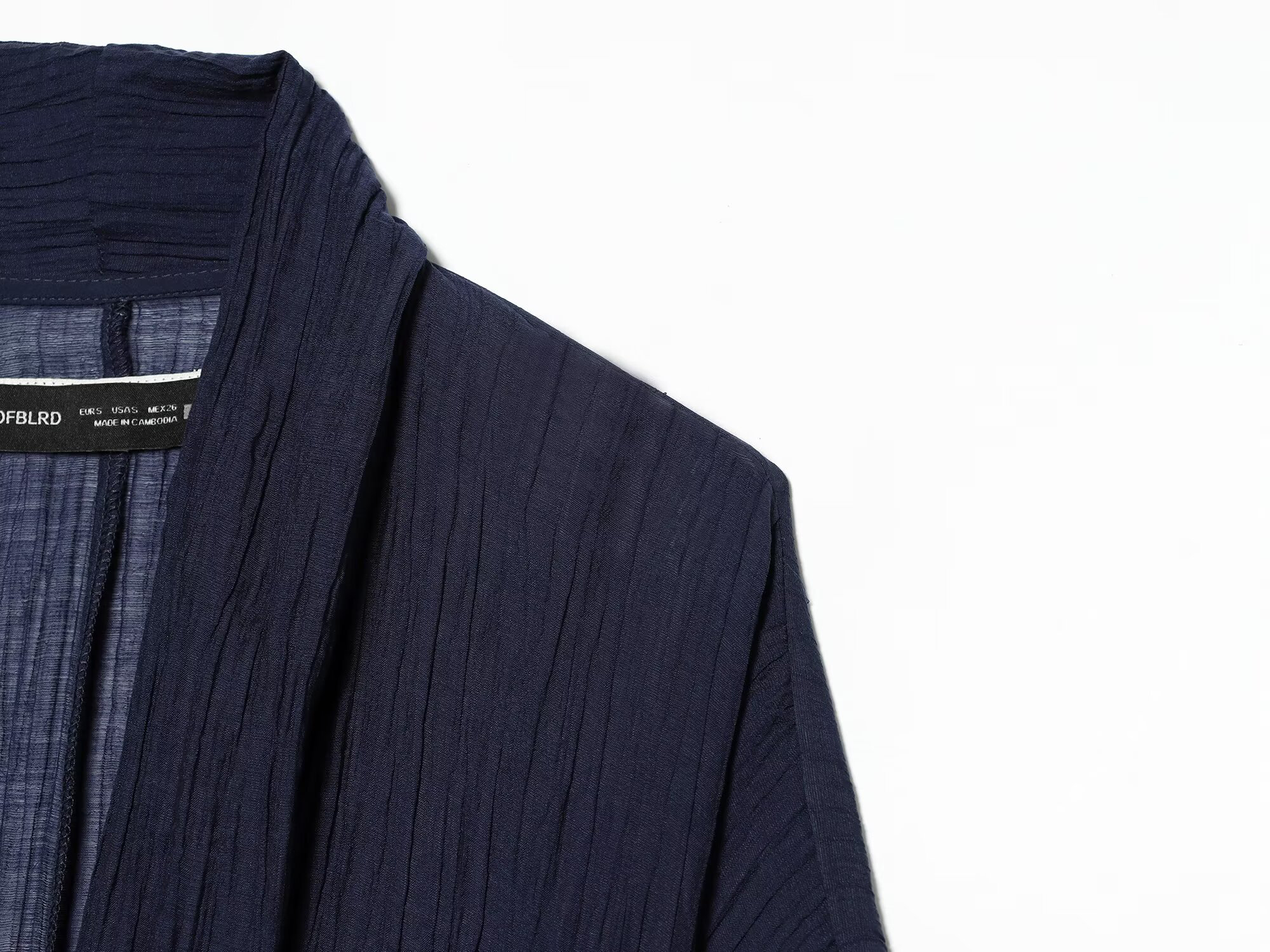 Ensemble veste et pantalon long semi-transparent effet froissé, style européen et américain, nouvelle mode 2026 pour femmes