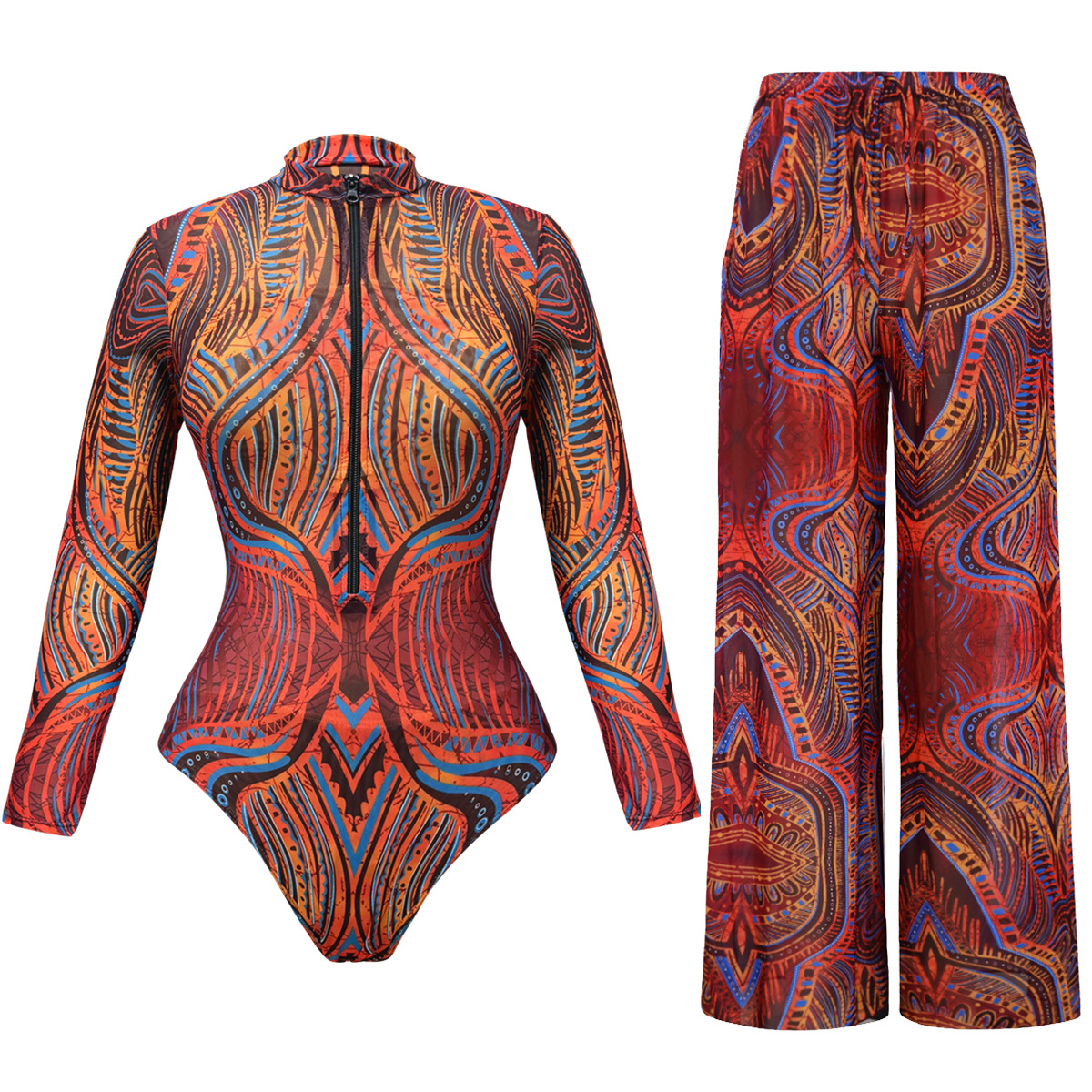 Maillot de bain intelligent pour femmes, Sexy, manches longues, Body complet, Куvelaльник, pantalon Long, Anti-UV, Protection solaire, maillot de bain deux pièces, nouvelle collection 2025