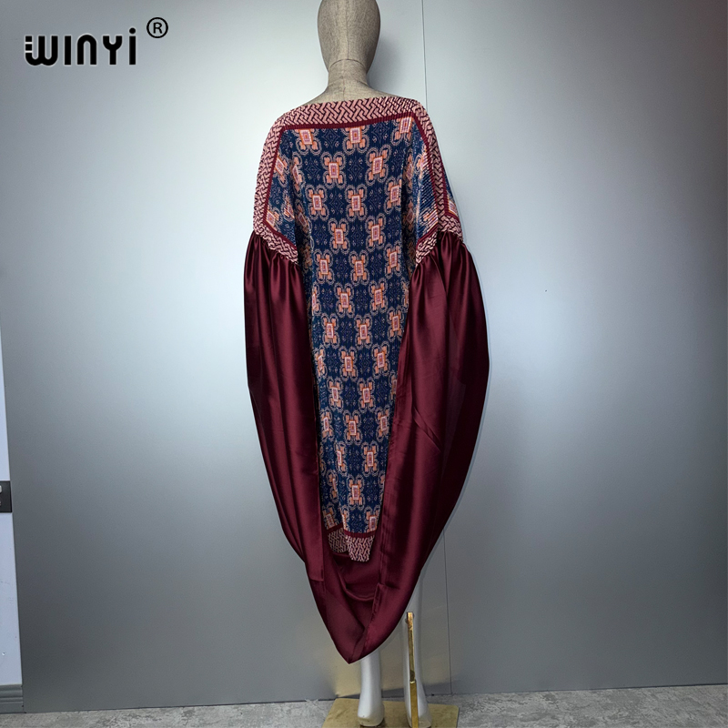 Robe longue plissée WINYI Boho Africa, style décontracté, élastique, pour la plage, abaya musulmane pour femmes, robe de soirée de luxe Dubaï, pour les vacances