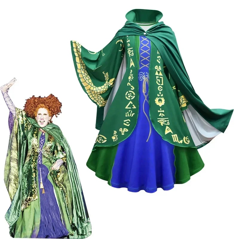 Déguisement drôle d'ours Hocus Pocus 2, tenues des sœurs Sarah Sanderson, Gi2026 Ppt01, pour fête d'Halloween, cosplay Z25R16