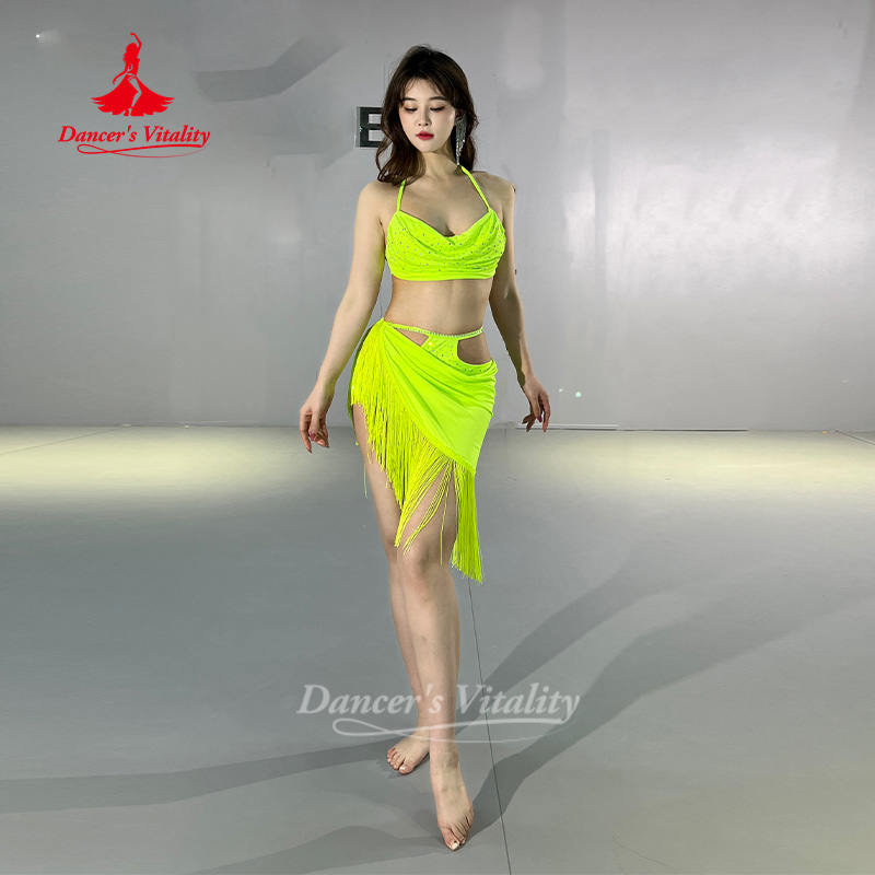 Costume de danseuse du ventre pour femmes, vêtements de Performance de tempérament Sexy haut de gamme, vêtements d'entraînement de danse du ventre orientale pour adultes