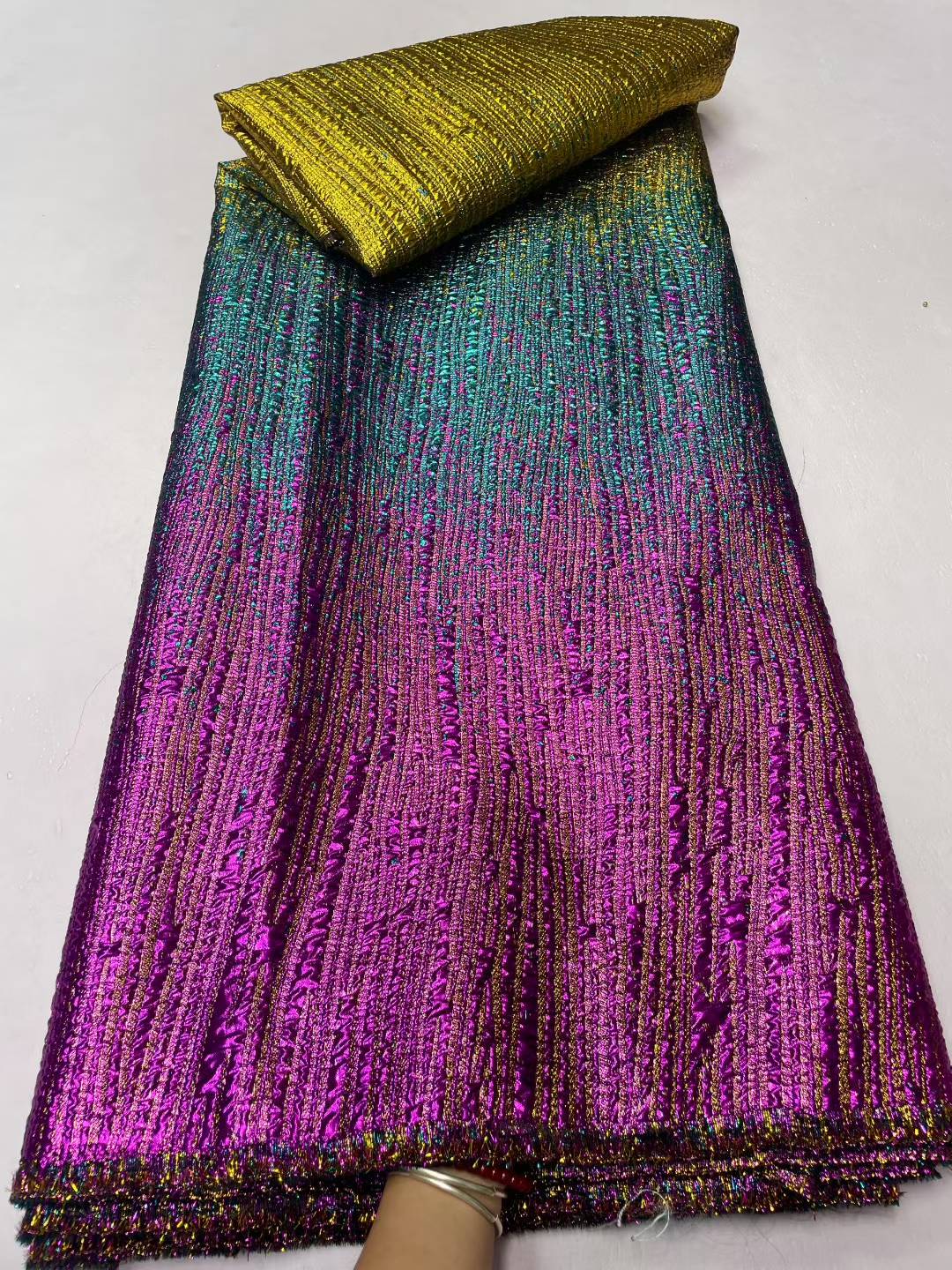 2025 luxe nigérian brocart Organza dentelle tissus africain Jacquard dentelle tissu 5Yards haute qualité français Tulle dentelle pour robe