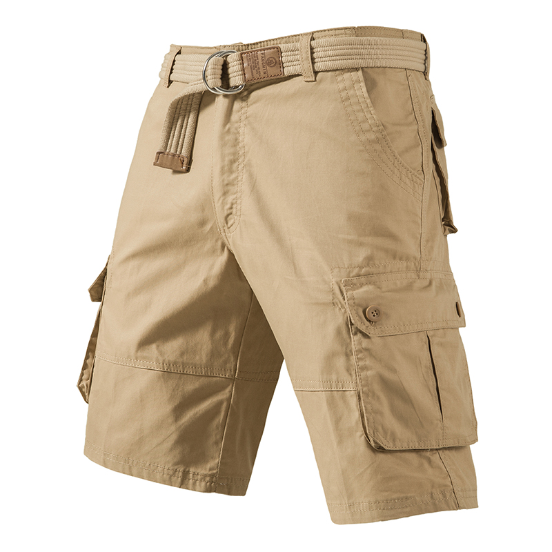Short Cargo au genou pour hommes, Bermuda de sport décontracté, demi-pantalon en coton, grande taille, Golf, course à pied, short de sport
