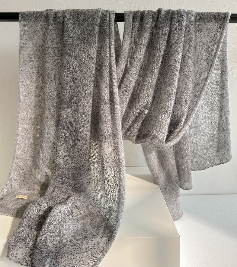 100% écharpe en cachemire de luxe pour les femmes mode haut de gamme classique imprimé écharpe en cachemire châle hiver chaud tricot Pashmina Wrap