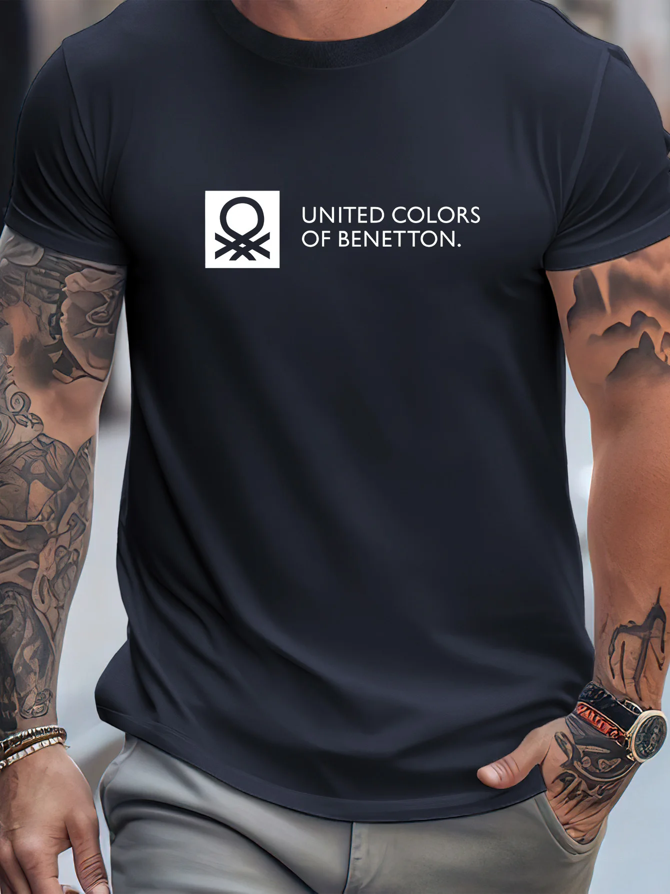 T-shirt pour homme - T-shirt décontracté et tendance à manches courtes - T-shirt d'été haut de gamme à séchage rapide - T-shirt pour homme pour les trajets quotidiens