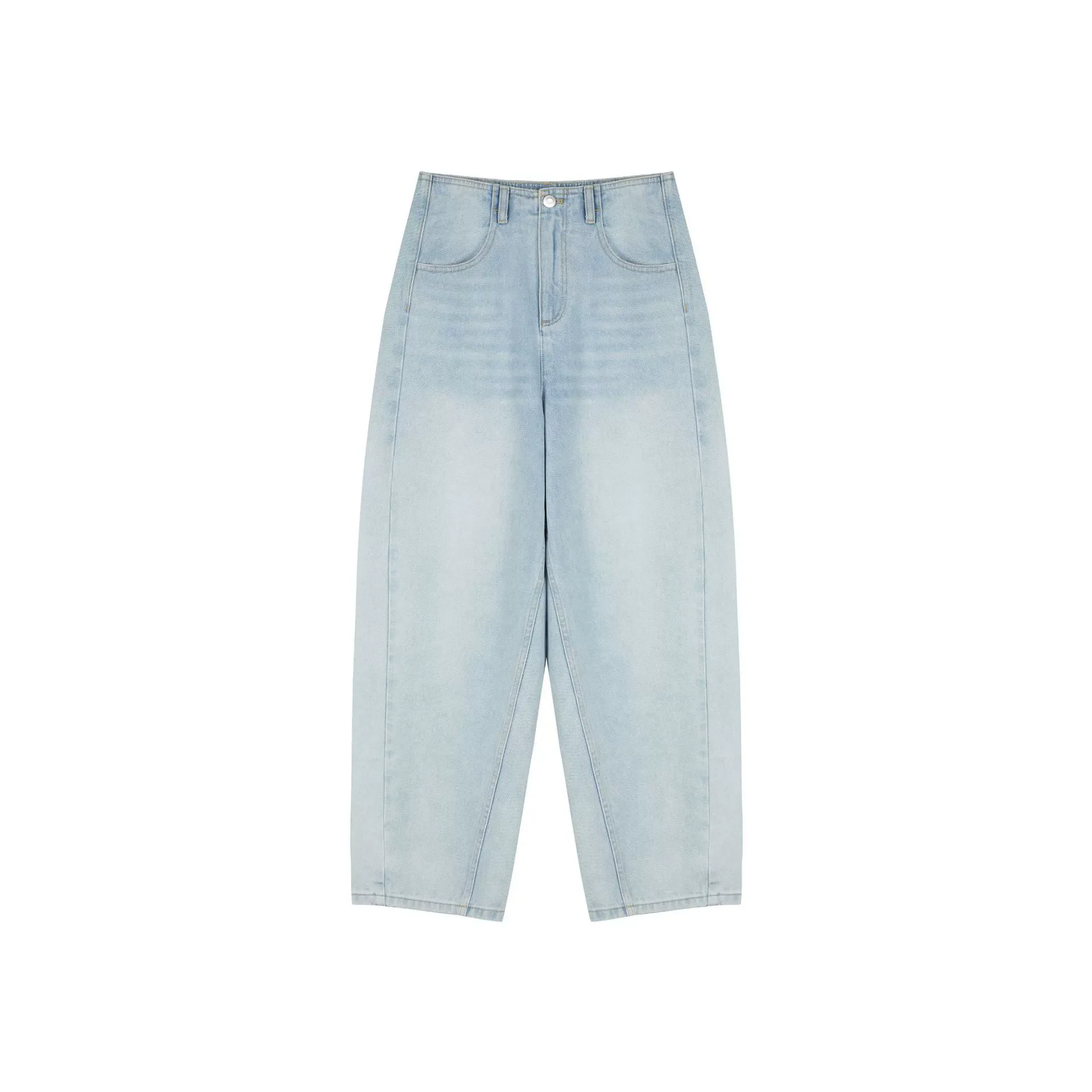 Jean de haute qualité femme décontracté coupe ample printemps été jean femme 2025 100% coton nouveau jean