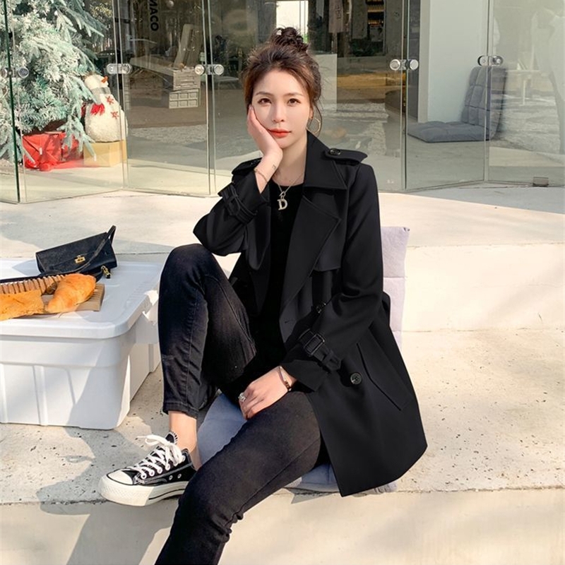 Ingent-Coupe-Vent Coréen pour Femme, Manteau Slim pour l'Extérieur, Vêtements de Printemps à la Mode