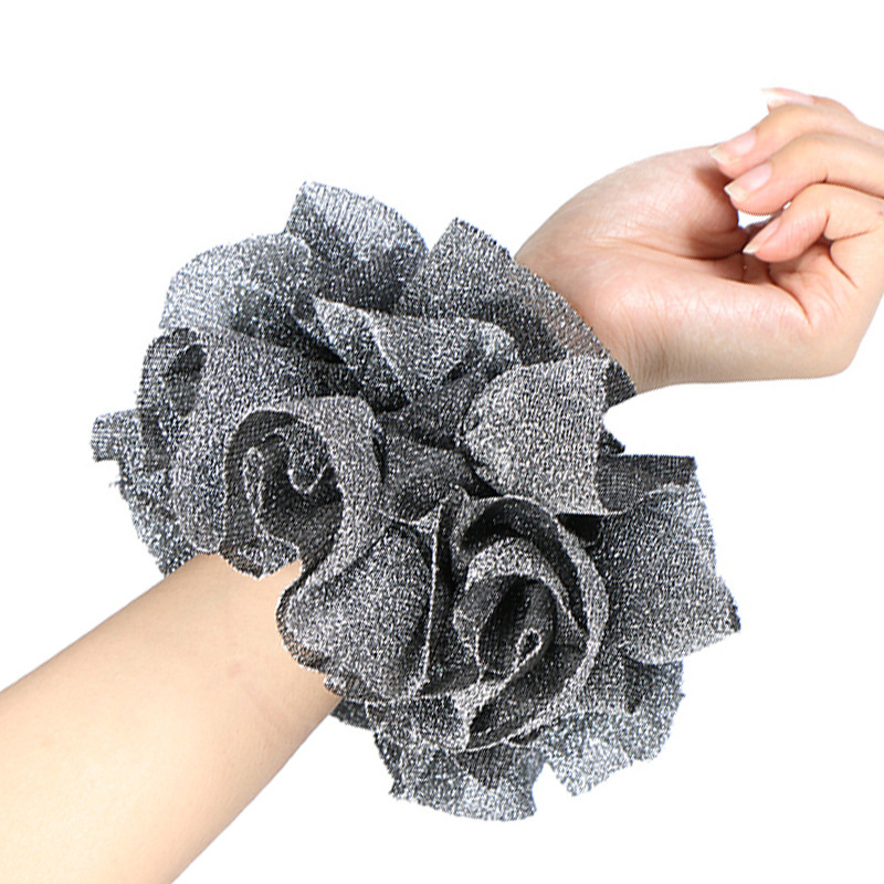 Chouchou élastique pour femmes musulmanes, chouchou islamique pour filles, vêtements de sauna pour dames, bandeaux pour cheveux, anneau, écharpe Hijab, accessoires