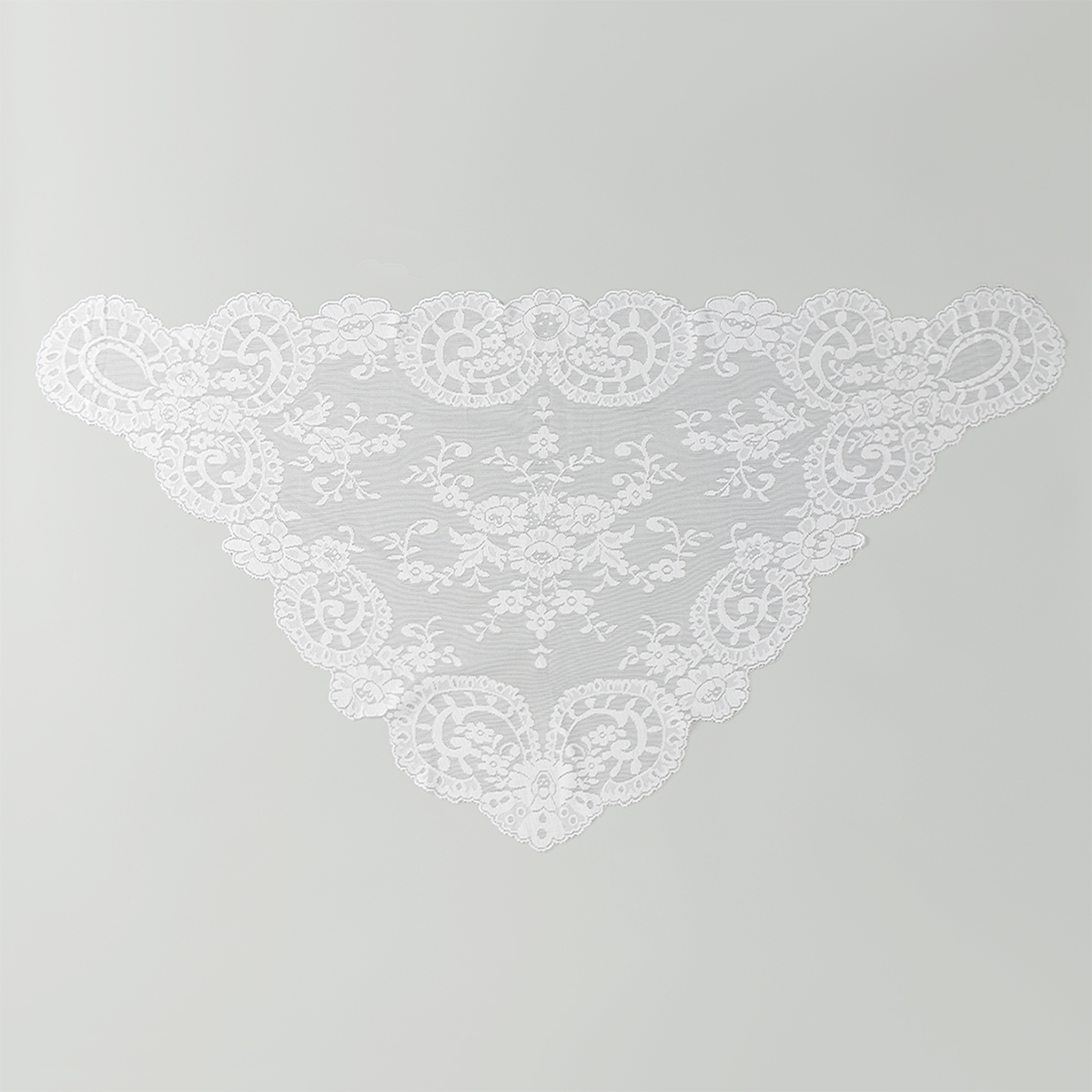 Châle brodé de fleurs pour femmes, écharpe triangulaire en dentelle unie, Hijab à la mode, ajouré, mouchoir pour cheveux fins et légers, Bandana