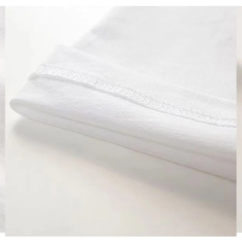 T-shirt pour homme à motifs tendance, 100% coton, ample, à manches courtes, de haute qualité, décontracté