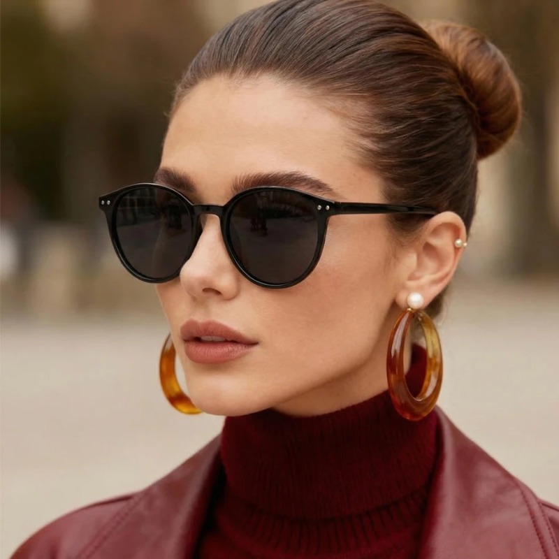 Nouvelles lunettes de soleil rondes pour hommes et femmes, style vintage, de marque, pour la conduite, Gafas De Sol Hombre