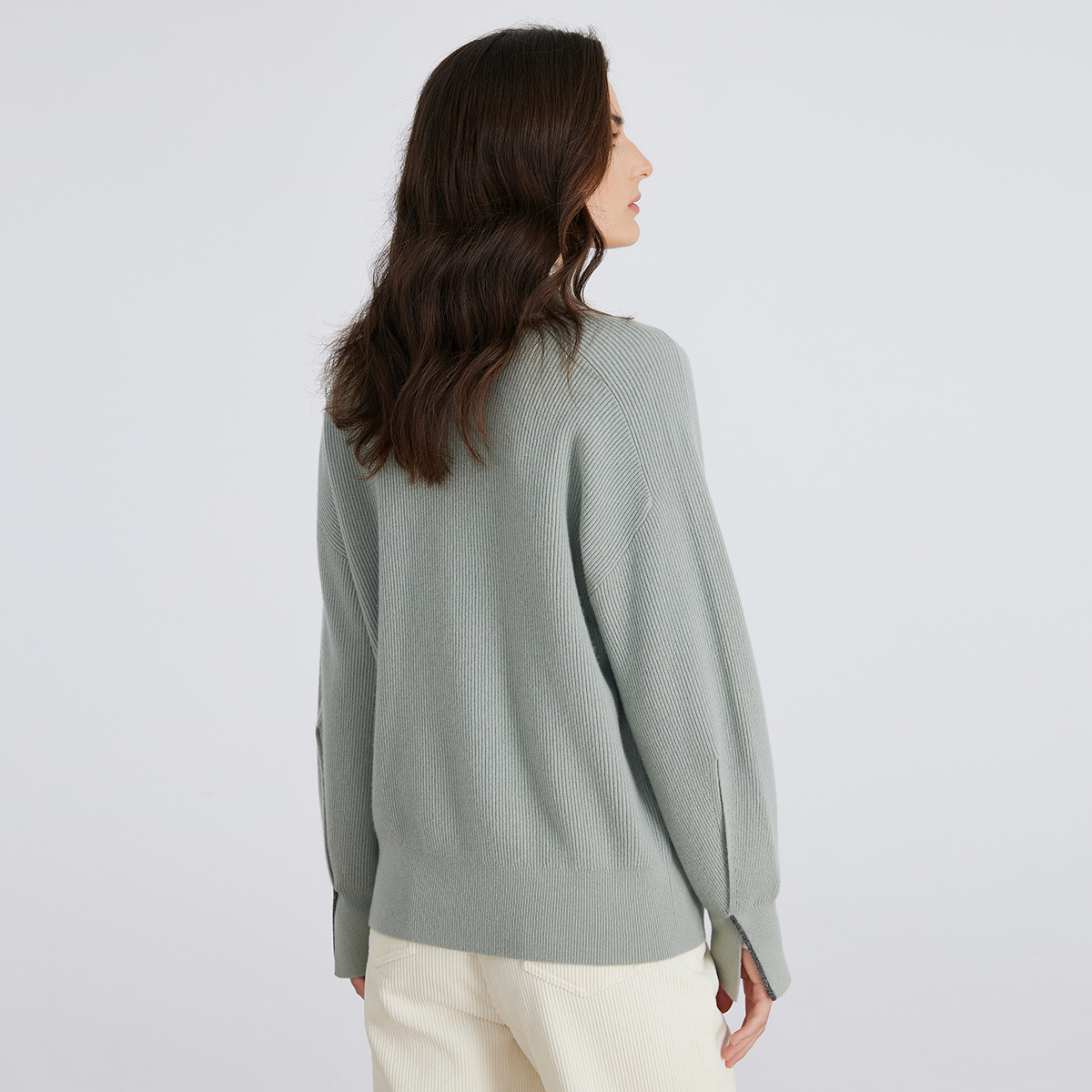 BC735 En stock, pull 100% laine, vêtements de luxe pour femmes, cardigan tricoté d'hiver, vêtements décontractés