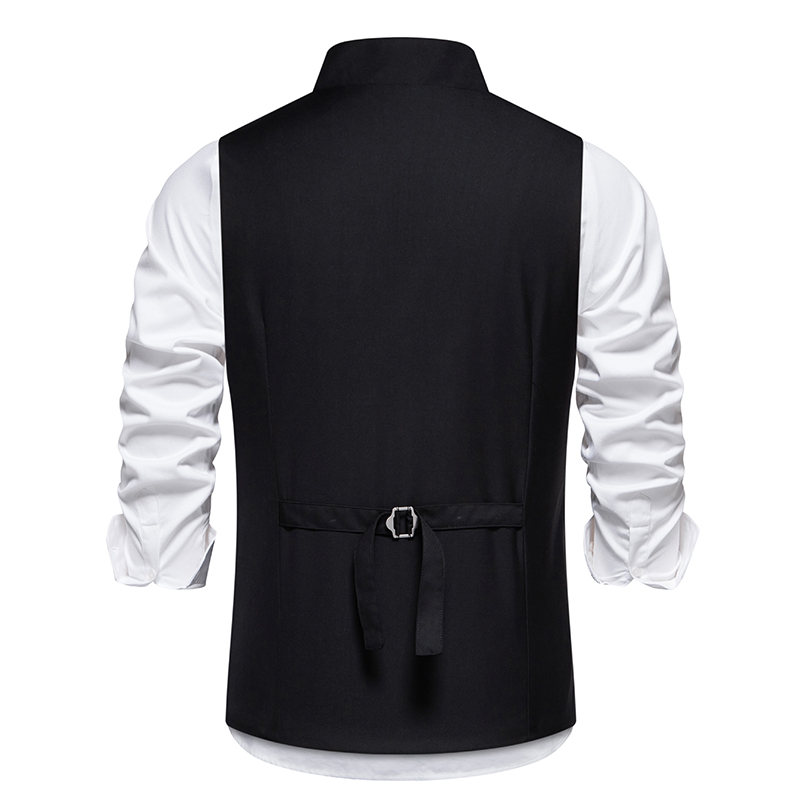 Nouveaux hommes costume gilets mode intelligent décontracté robe formelle gilet pour mariage gilets hommes couleur unie sans manches fête gilet homme