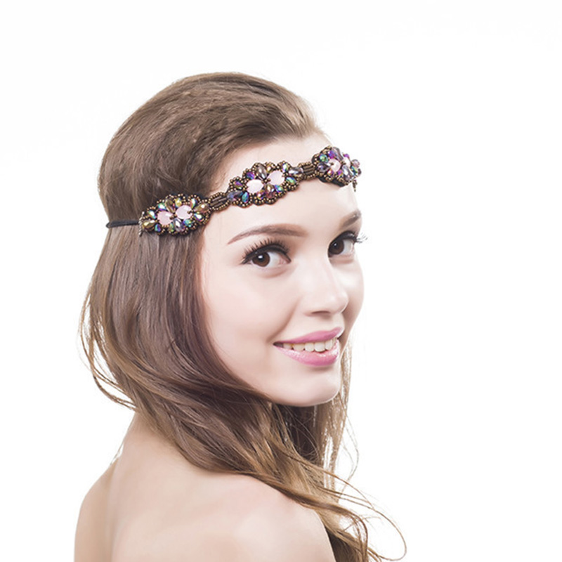 Perles de rocaille ethniques bandeau fait à la main bandeau perlé personnalisé pour femmes et filles accessoires de cheveux