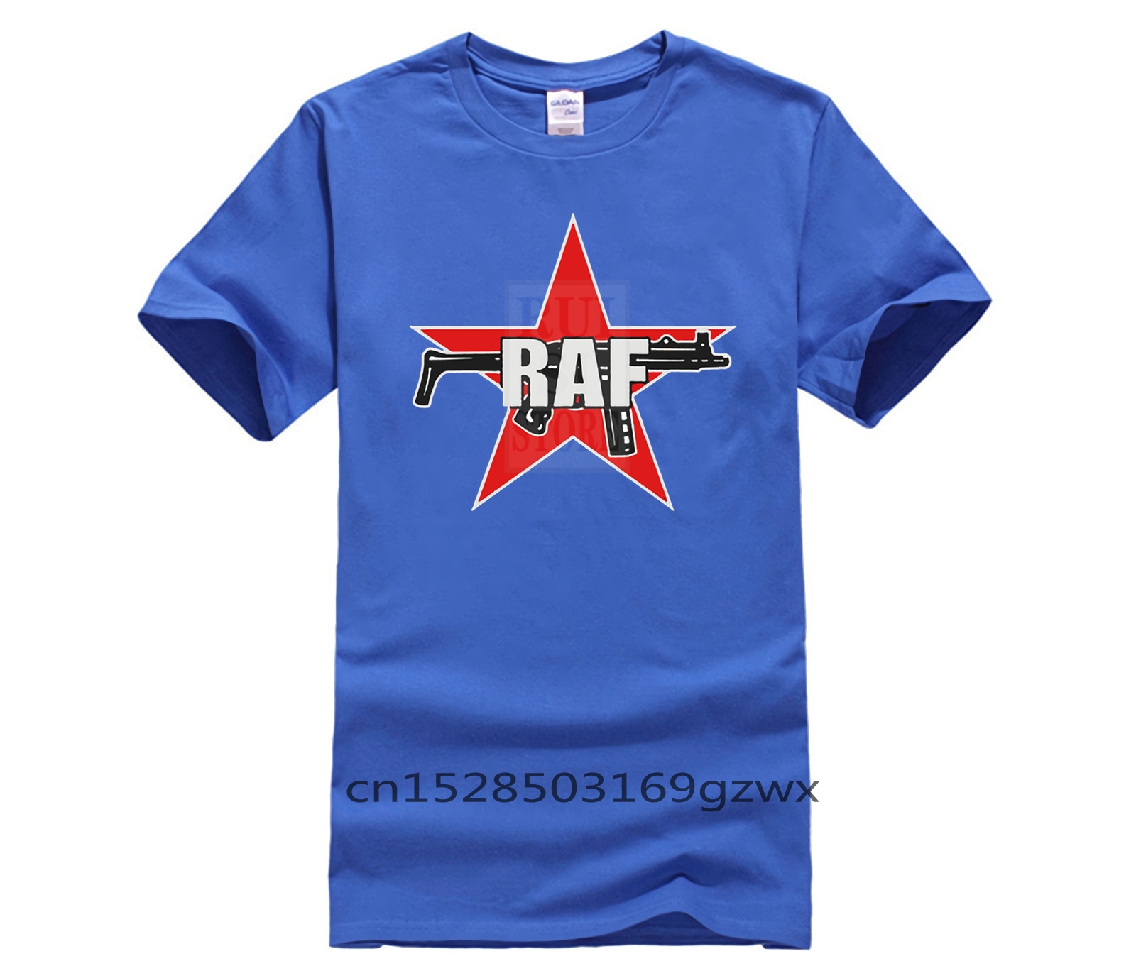 T-shirt blanc à manches courtes pour hommes, T-shirt à col rond, Impression de tendance de l'armée rouge, RAF, Nouveau design d'été, 100% coton