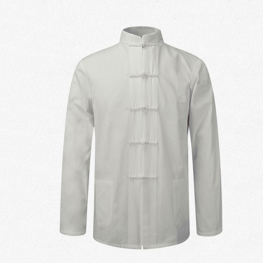 Chemise Traditionnelle Alberoise en Coton pour Homme, Manteau de Kung Fu Tai, Uniforme de Chapelle, Veste à Manches sulf, Nouvelle Collection Automne et Printemps