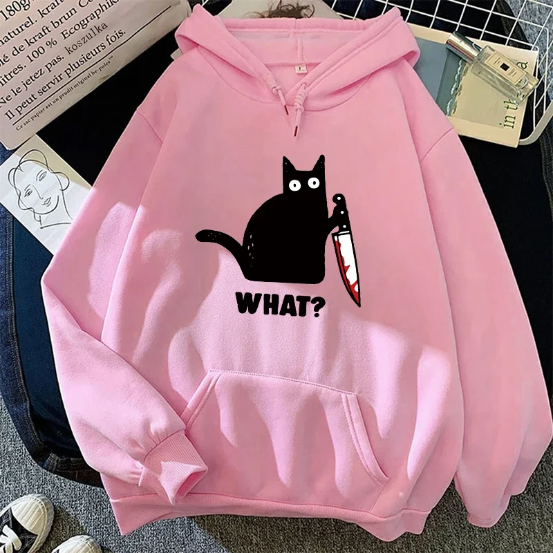 Sweat à capuche imprimé chat mignon pour femme, pull à manches longues, confortable et décontracté, pour la maison et l'extérieur, offre spéciale, 2025, automne
