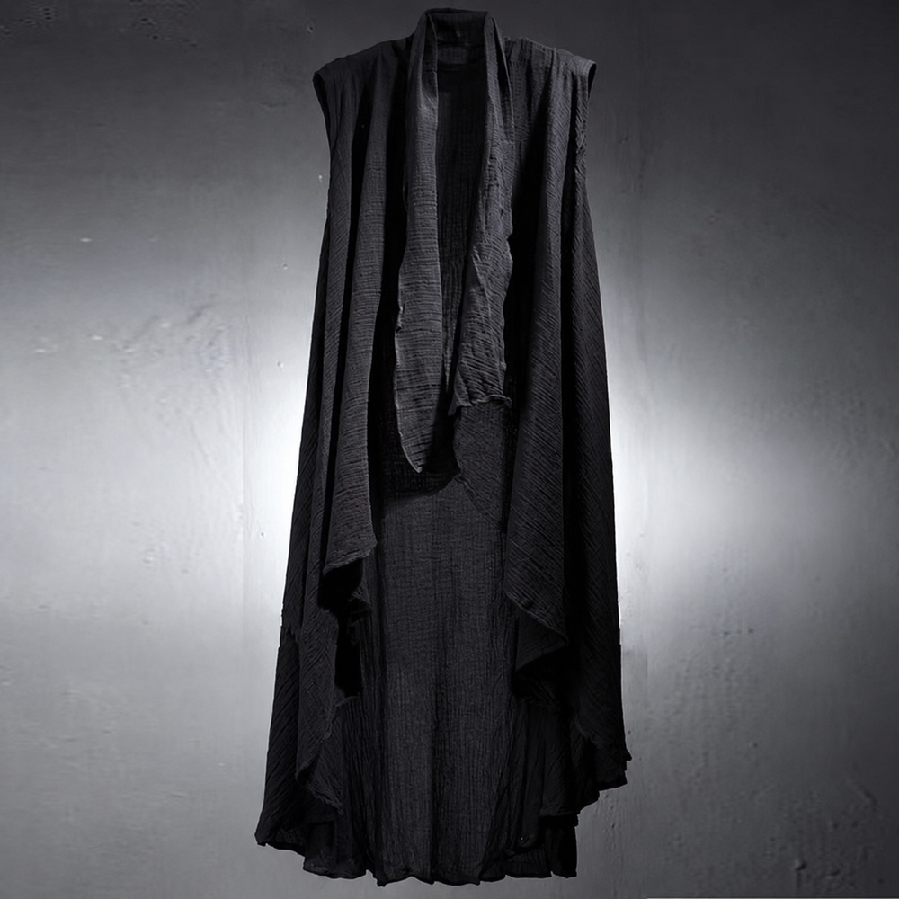 Gilet sans manches pour hommes, léger et respirant, Cape mi-longue, Streetwear, mode jeunesse, vêtements d'extérieur, Cape de Campus, vêtements pour hommes, nouvelle collection 2025