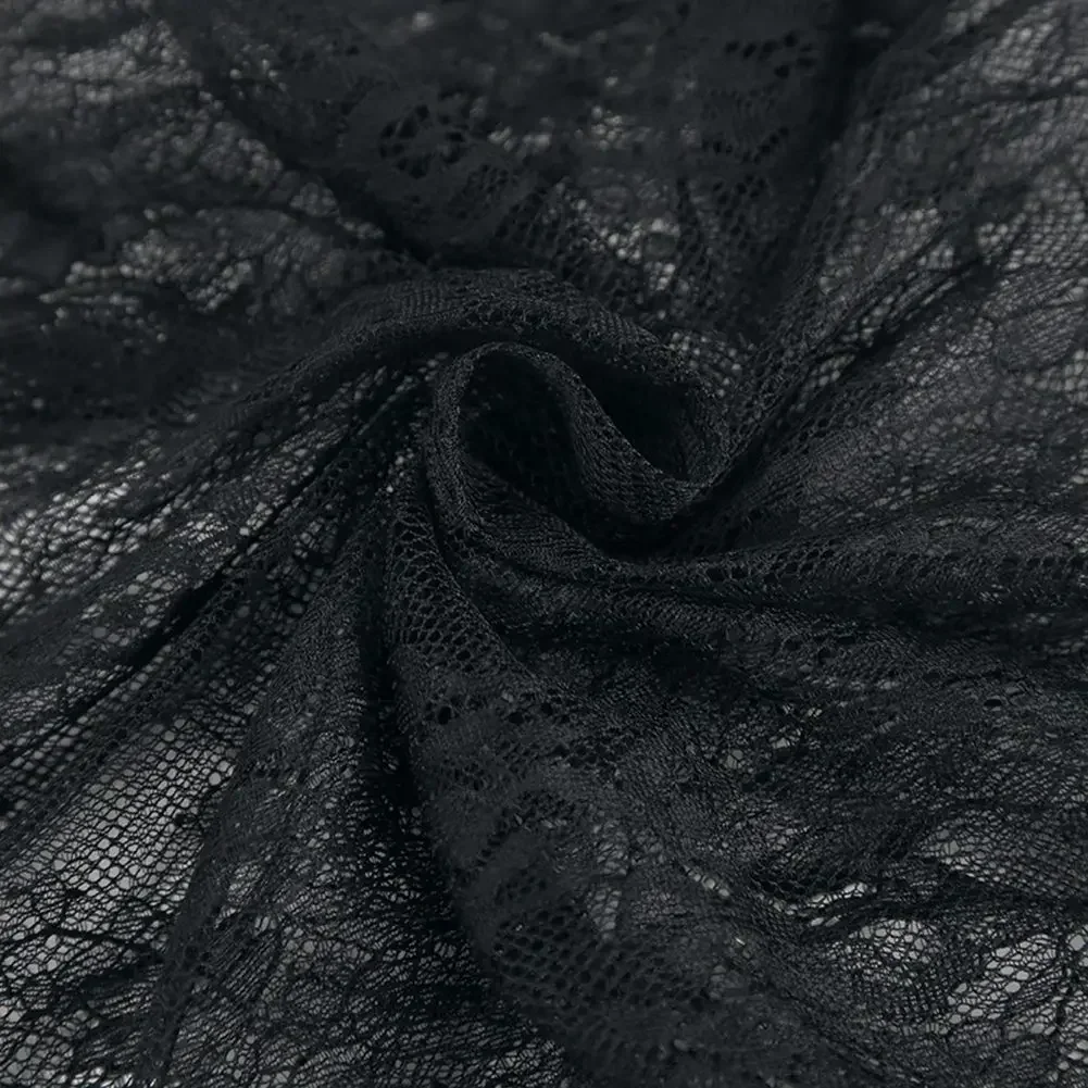 Robe de soirée en dentelle, Style High Street, noire, en dentelle, flambant neuf, à la mode, assortie avec tout