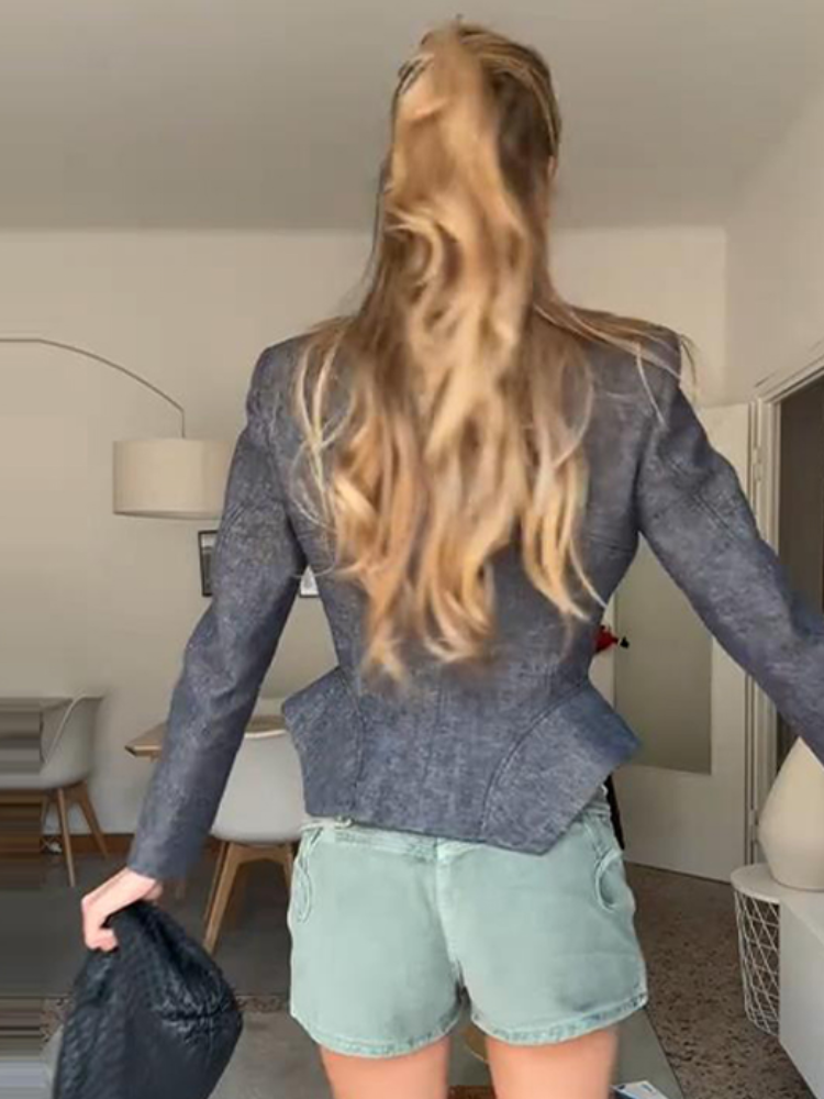 Manteau cintré à la taille pour femme, col montant, simple boutonnage, manches longues, veste de printemps-automne 2026, nouvelle collection pour femme, idéal pour les trajets quotidiens.