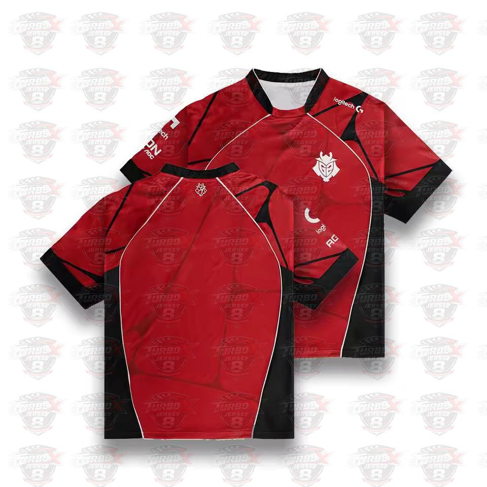 Maillot G2 Esports Prestige 2026 pour homme et femme, t-shirt à manches courtes et col rond, uniforme d'entraînement de la ligue professionnelle CS2