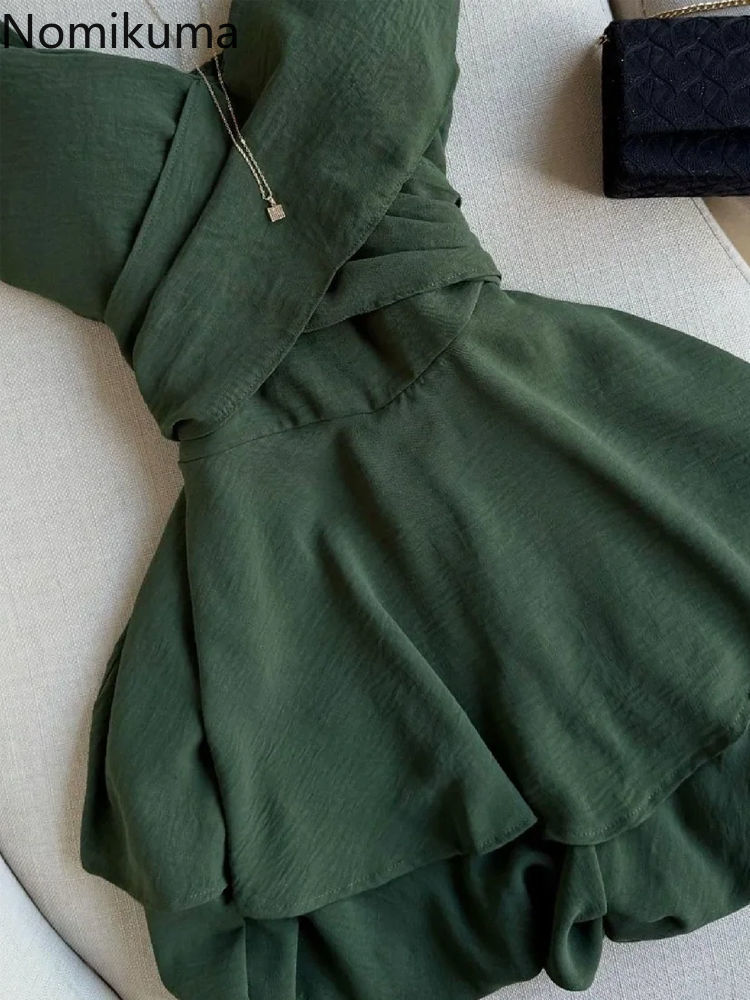 Robe d'été Chic femmes vêtements couleur unie sans manches fronde Robe Femme 2025 robes De Mujer taille mince plis Mini robes