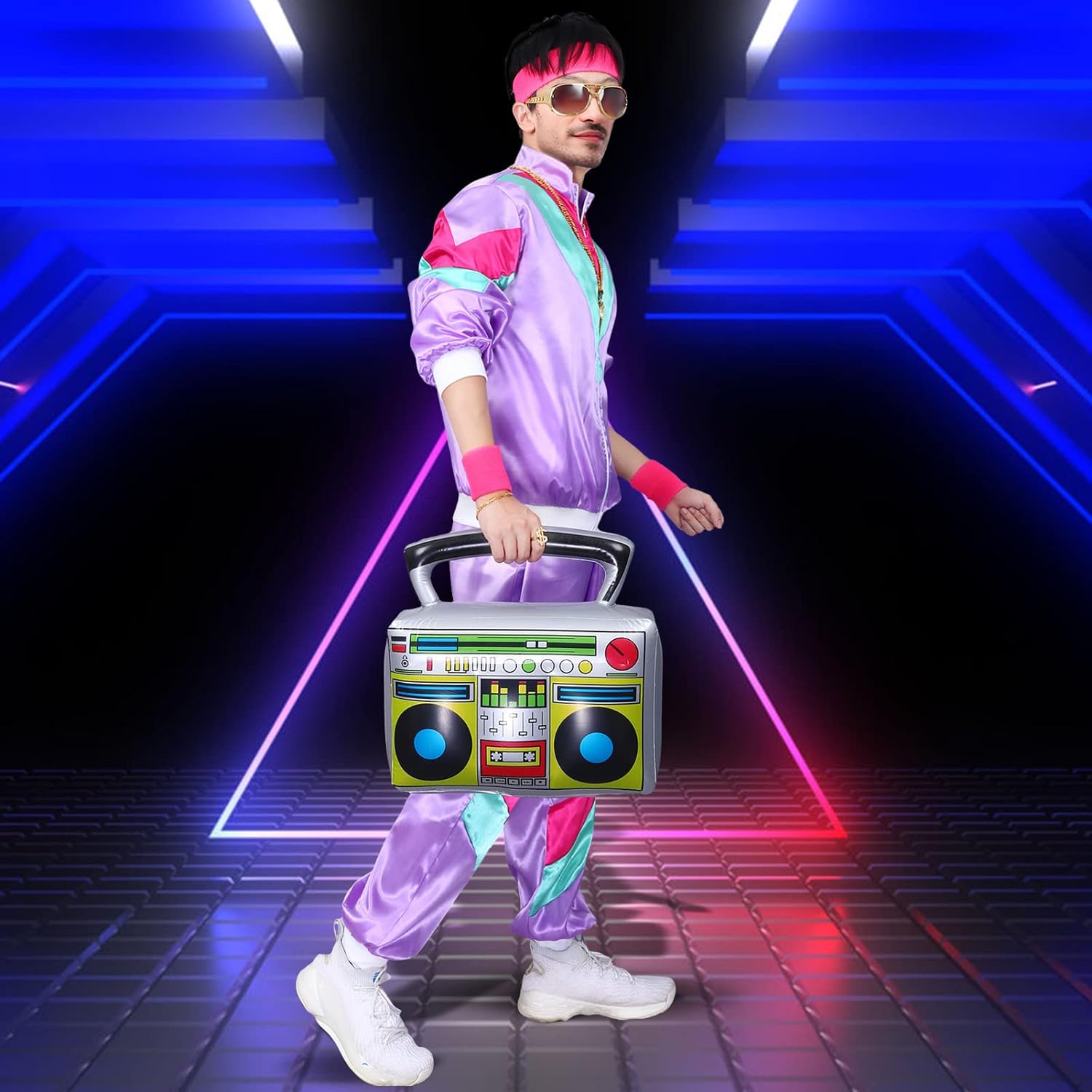 Costumes Kicpot des années 80 pour femmes, veste de survêtement rétro, costume Hip Hop, tenue des années 90 et 80 pour femmes, fête