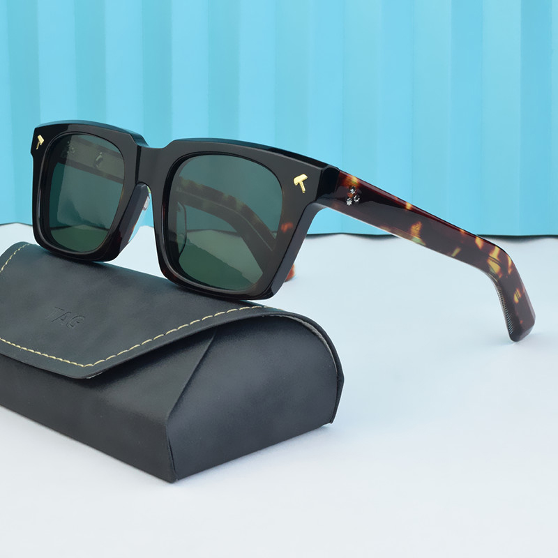 lunettes de soleil de luxe, lunettes de soleil en acétate épais pour hommes et femmes, lunettes de mode carrées rétro de créateur, lunettes de soleil uv pare-soleil faites à la main