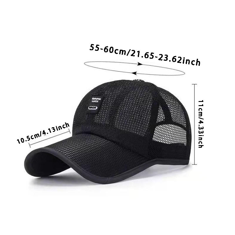Visières hommes maille casquettes de Baseball casquette de protection solaire Sports de plein air Net chapeaux pour homme respirant individualité hommes chapeaux