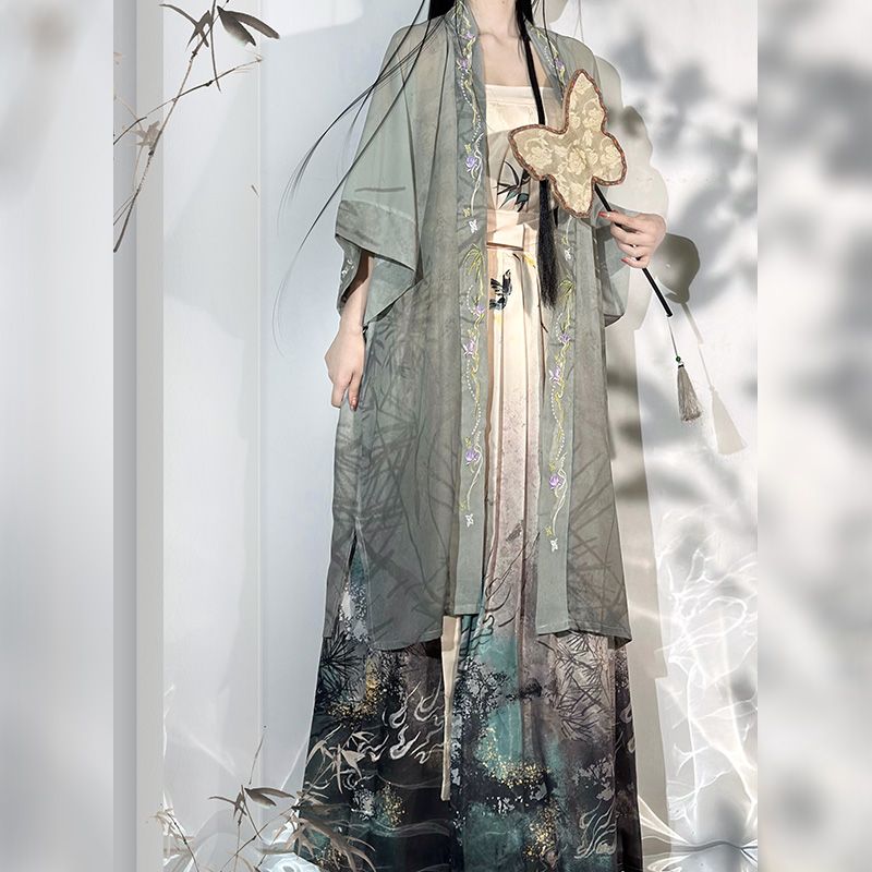 Robe de danse de style prairie chinoise pour femmes, robe Hanfu douce, broderie chic, robe de soirée princesse traditionnelle, costume nickel é