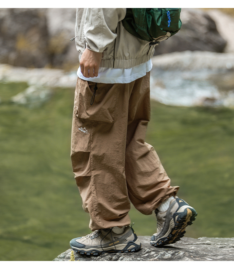 Salopette de Style coréen pour hommes, mode japonaise rétro, pantalon tactique décontracté, multi-poches, Parachute, pantalons décontractés
