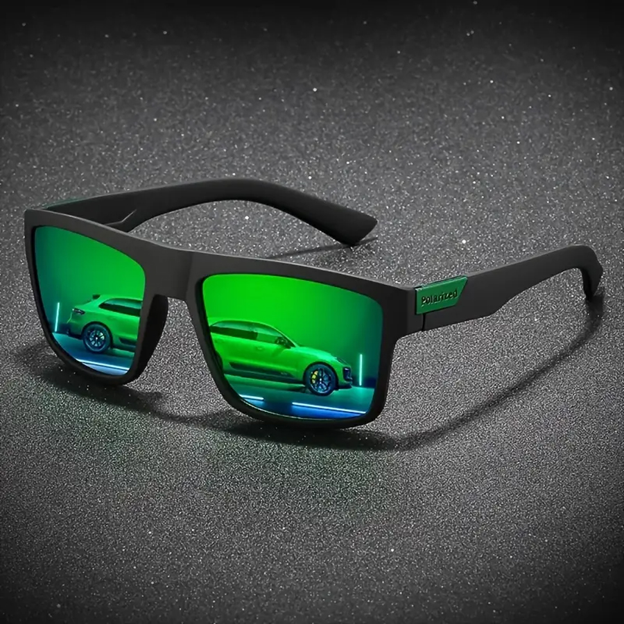 Lunettes de soleil tendance pour hommes et femmes, lunettes de soleil carrées vintage de luxe pour la conduite, la pêche, les voyages, lunettes UV400 pour hommes