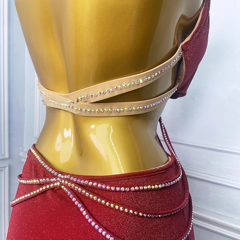 Costume de danse du ventre personnalisé, Costume de spectacle pour femmes, vêtements de danse orientale, tenue d'entraînement, soutien-gorge, jupe, combinaison