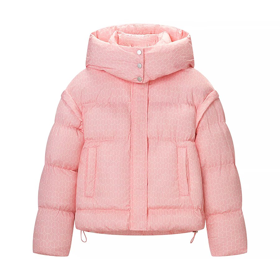 Parkas vestes femmes rose avec sweats à capuche manteau Witer chaud épais vêtements d'extérieur à manches longues hauts 2025 violet femmes manteau imprimé vestes