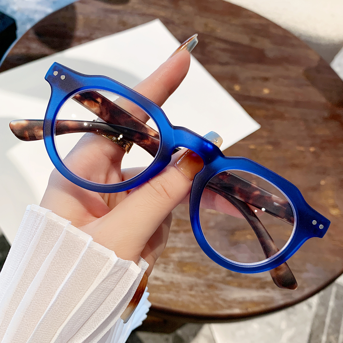Lunettes de lecture rondes rétro pour hommes et femmes - Monture en PC transparente vintage, grossissement de +1,0 à +3,5 Accessoires pour ordinateur et ordinateur portable