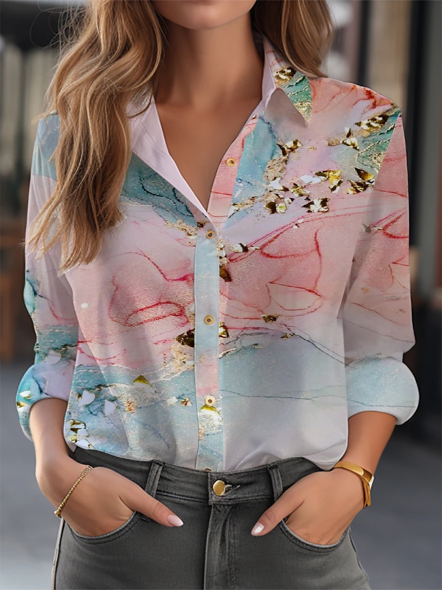 Chemise élégante femmes mode tempérament Blouse chemise à manches longues femmes nouvelle chemise décontractée
