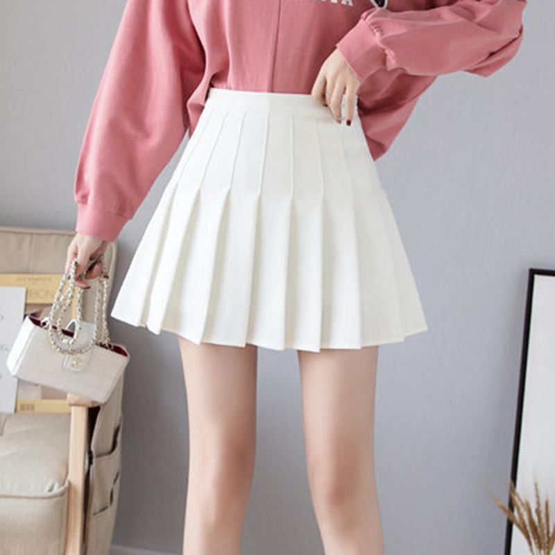 2025 printemps été Shorts jupe femmes taille haute Sexy Mini jupes pour filles école courte plissée Kawaii japonais rose jupe