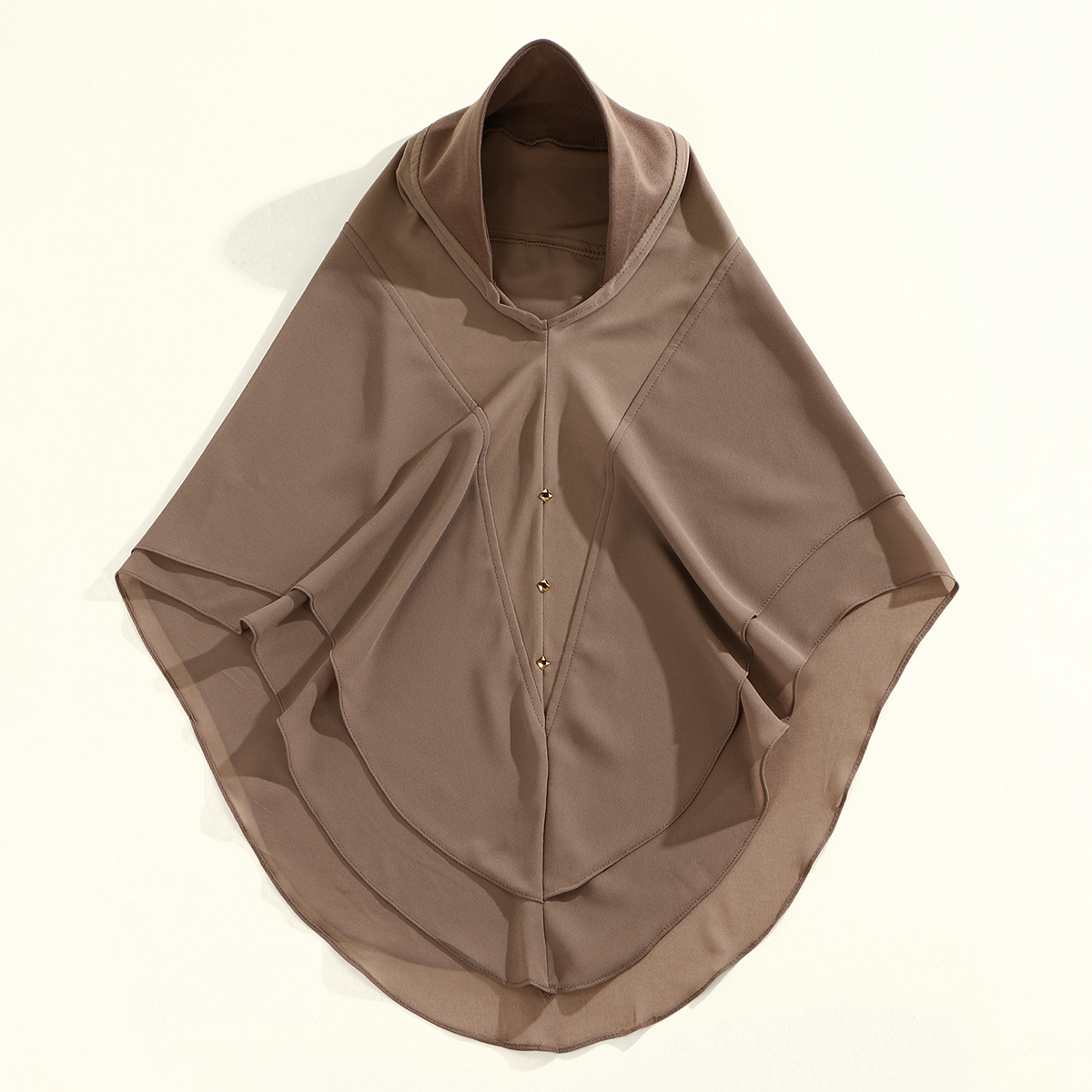Musulman instantané Hijab en mousseline de soie femmes Double couche châle foulard enveloppement Amira chimio casquette islamique écharpe couverture Turban bandeau