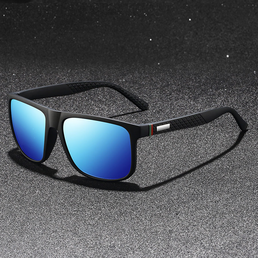 Lunettes de soleil carrées vintage unisexes tendance pour hommes et femmes, idéales pour la pêche et la conduite, de marque de luxe, anti-éblouissement