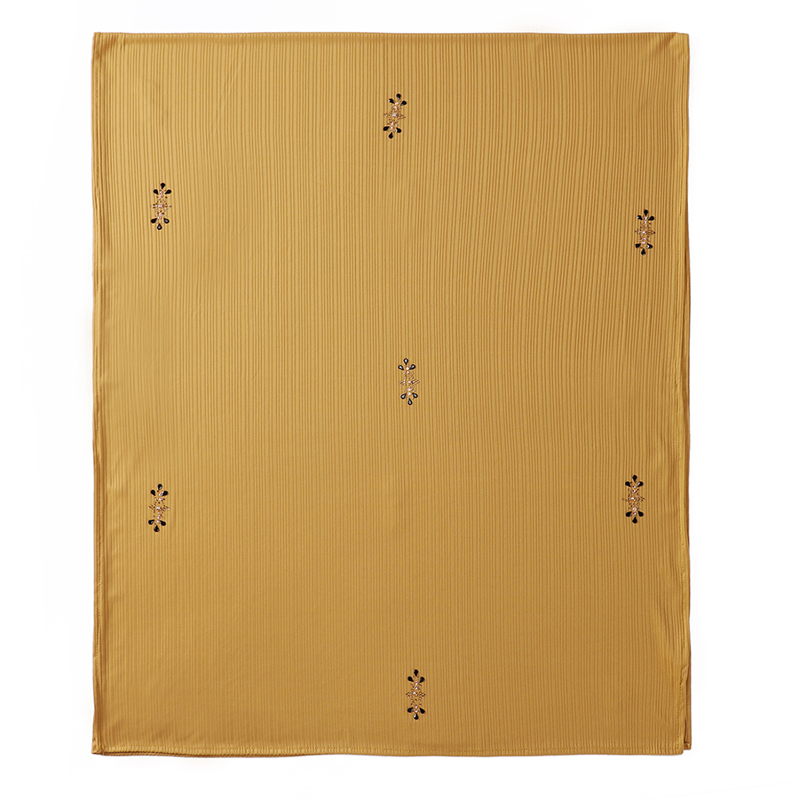 Mode côtelé Jersey Hijab musulman plaine écharpe crêpe strass Hijab doux islamique châles enveloppes bandeau pour les femmes