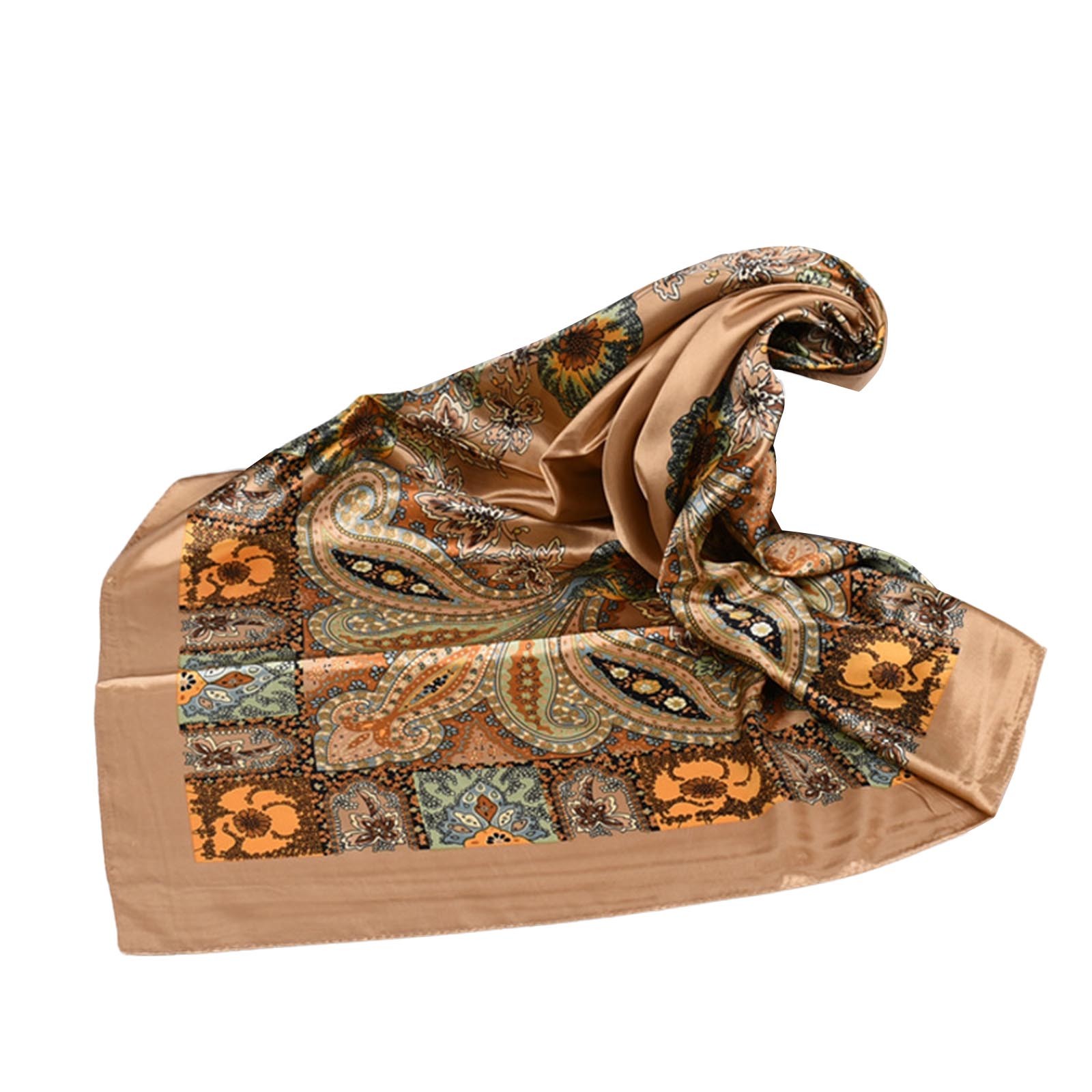 Foulards carrés en satin pour femmes, foulards légers pour le cou, bandana pour cheveux, foulard de la présidence, grandes bandes de sauna Boho, hijab à la mode