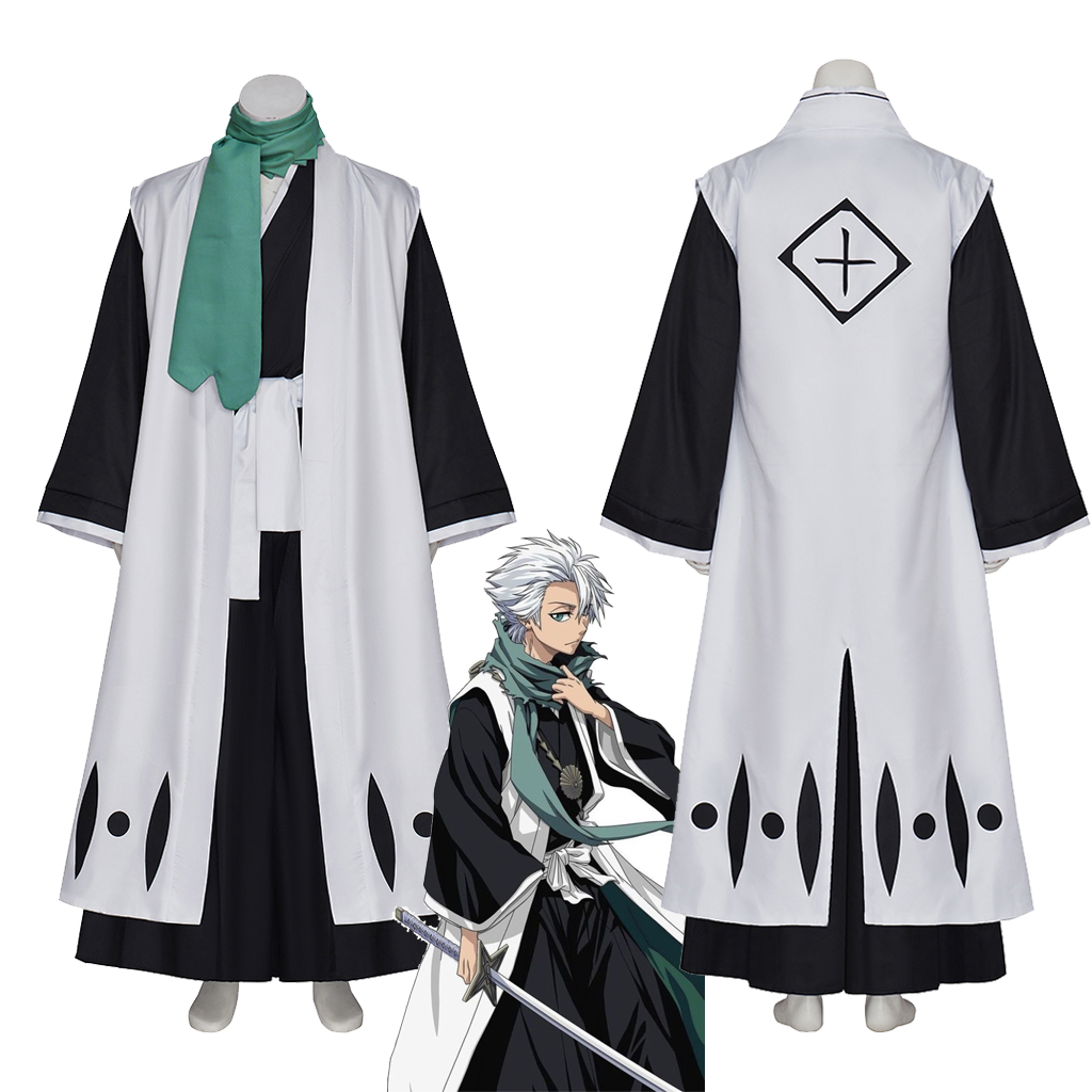 Anime Hitsugaya Toushirou Cosplay combat Kimono tenue hommes Halloween mort Divisi 10th capitaine Toushirou Hitsugaya costume