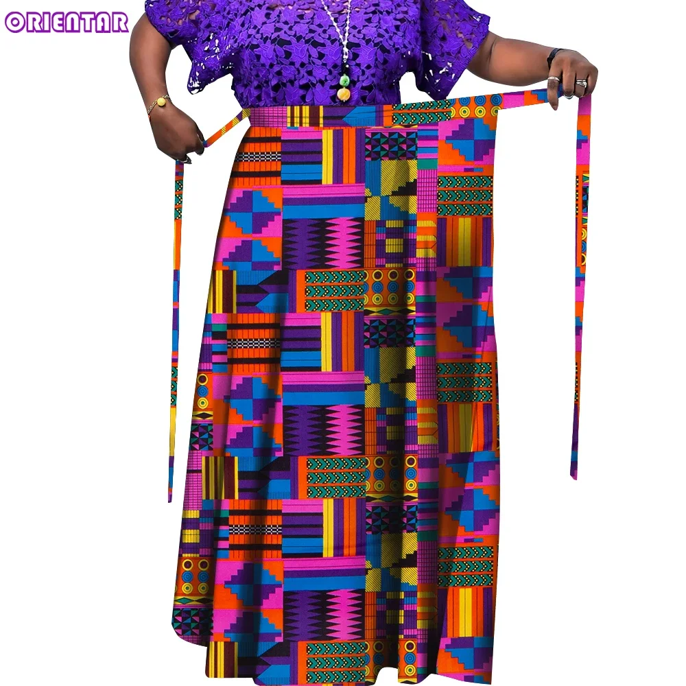 ORIENTAR femmes traditionnel sirène jupe longue robe afrique Bazin Riche imprimer vêtements dame femmes pagne grande taille WY9792-2