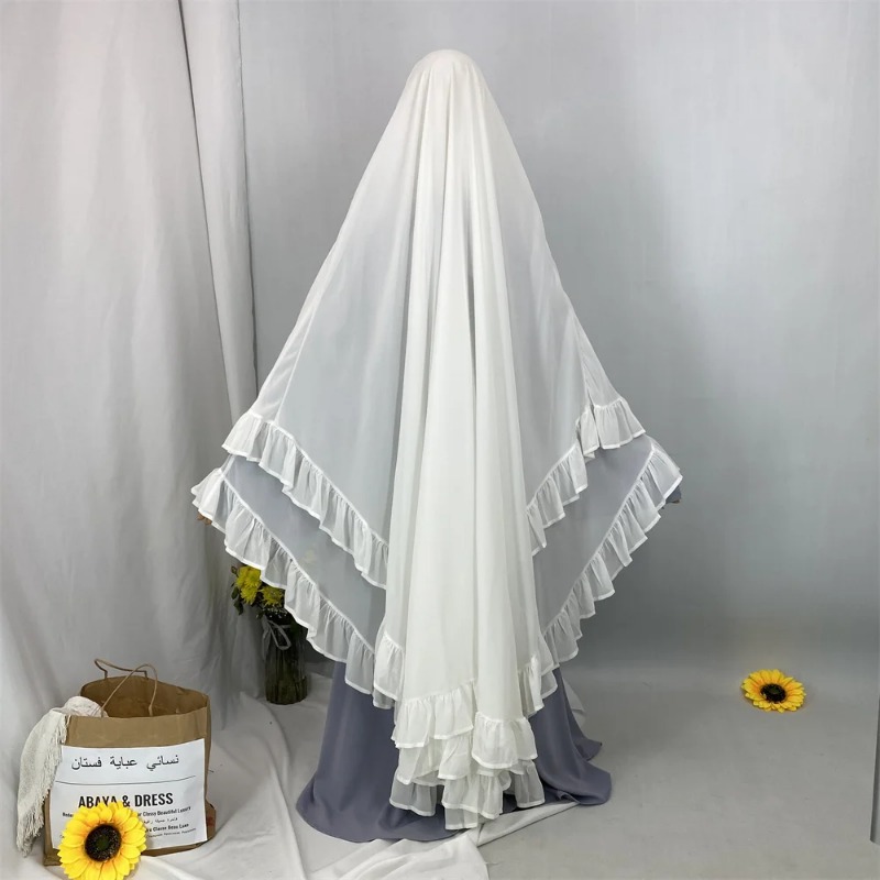 Écharpe de prière en mousseline de soie pour femmes musulmanes, hijabs turcs de Dubaï, turban de ramadan, niqab Abaya pour femmes, tiens imar uni extra long, mode
